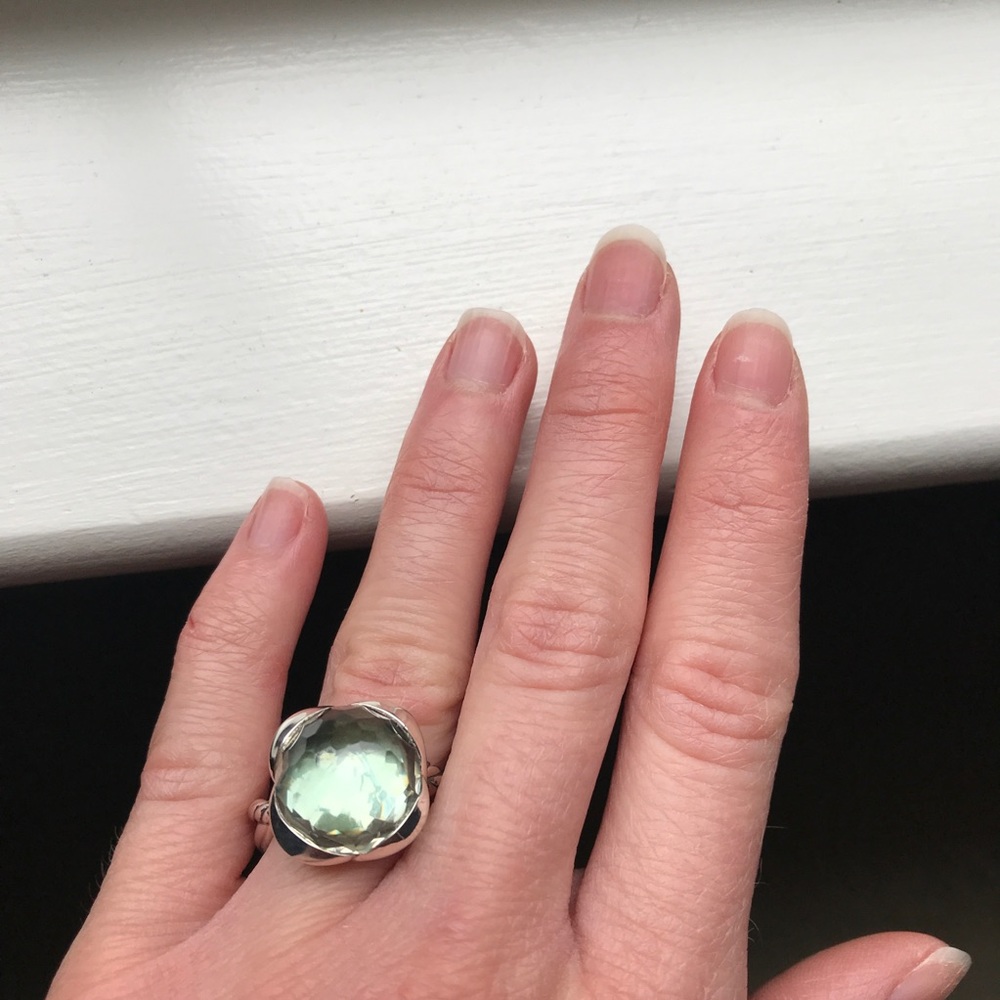 SOLD!!!.David Yurman Prasiolite Continuance Ring - Picture 7 of 7